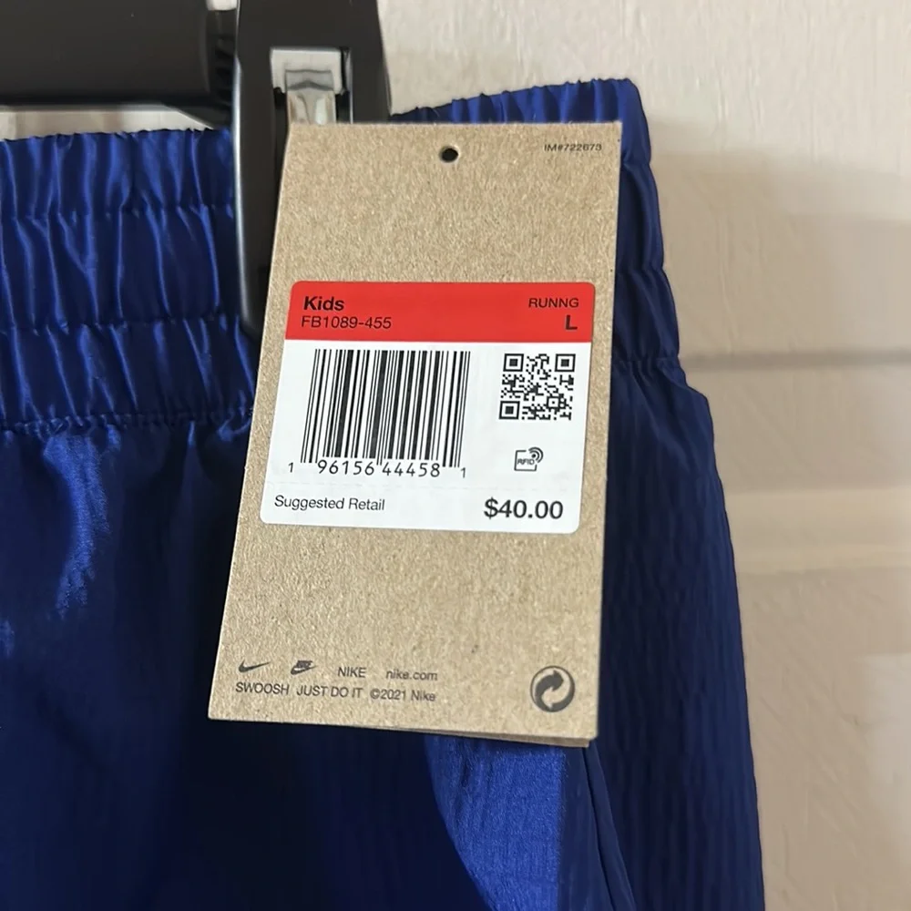 Nike 2-in-1 Woven Running Shorts: BLUE/GREEN: NEW WITH TAGS: SIZE LARGE